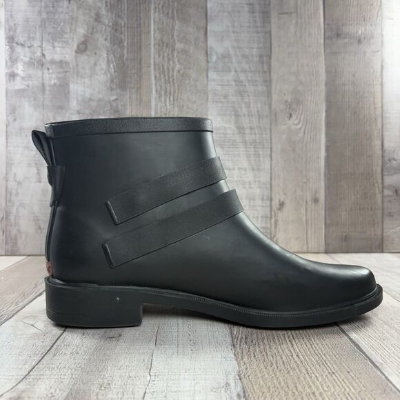 Chooka Midtown Strappy Women's Size 9 Ankle Rain Boot Bootie Waterproof Black - Picture 5 of 13